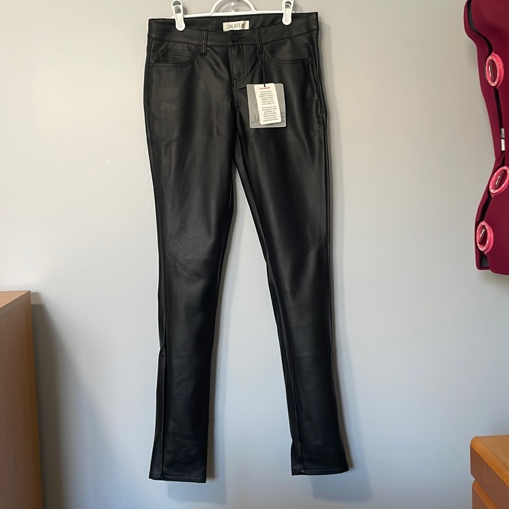 BNWT faux leather pants
